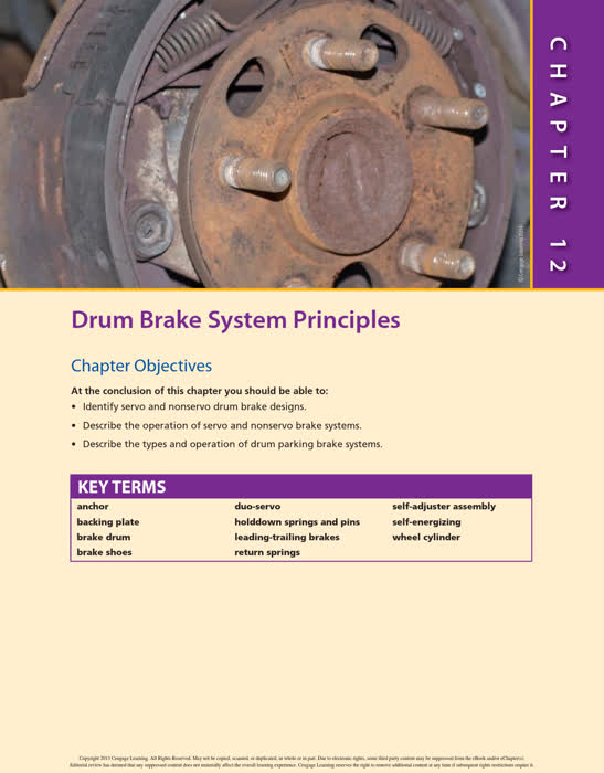 Drum Brake System Principles